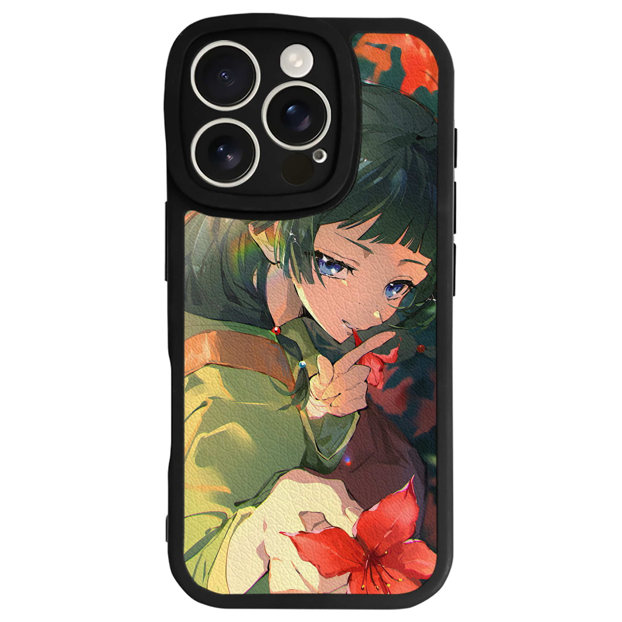（画像用） 薬屋のひとりごと The Apothecary Diaries 【iPhone 16シリーズ対応】シリコンスマホケース（レザー調） 材質：シリコン